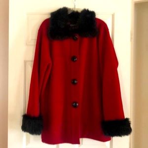 Jones New York Faux Fur Coat